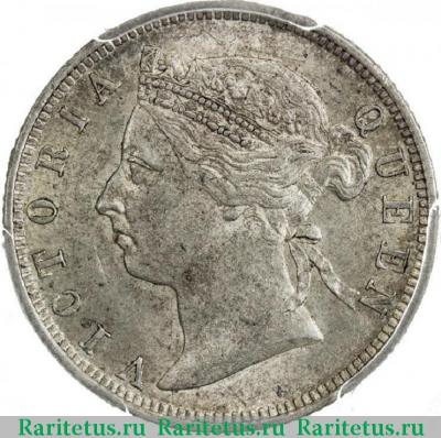 20 центов (cents) 1899 года   Стрейтс Сетлментс