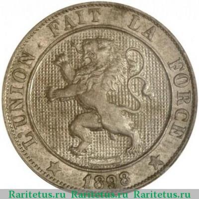 5 сантимов (centimes) 1898 года   Бельгия
