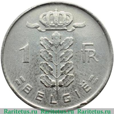 Реверс монеты 1 франк (franc) 1951 года  BELGIE Бельгия