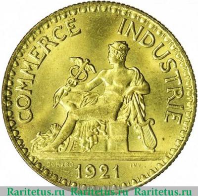 2 франка (francs) 1921 года   Франция