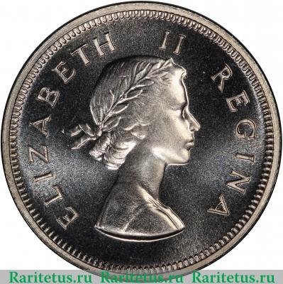 2 шиллинга (флорин, shillings) 1954 года   ЮАР
