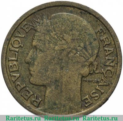1 франк (franc) 1934 года   Франция