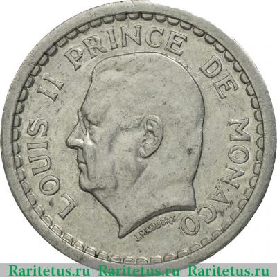 1 франк (franc) 1943 года   Монако