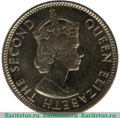 25 центов (cents) 1989 года   Белиз