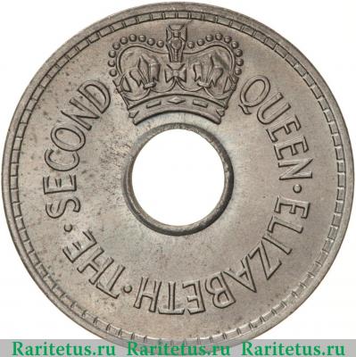 1 пенни (penny) 1968 года   Фиджи