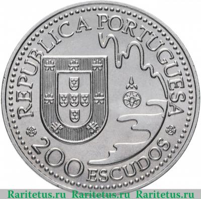 200 эскудо (escudos) 1993 года  Танегасима Португалия