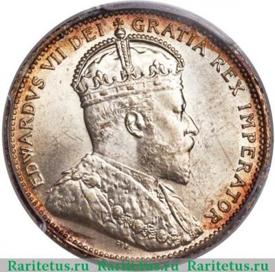 25 центов (квотер, cents) 1910 года   Канада