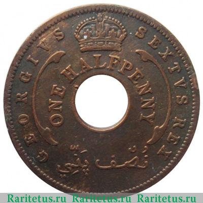 1/2 пенни (penny) 1952 года H  Британская Западная Африка