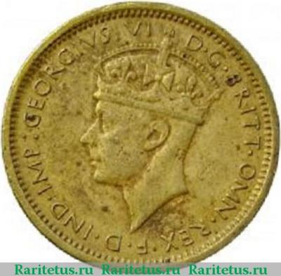 6 пенсов (pence) 1940 года   Британская Западная Африка