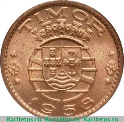 30 сентаво (centavos) 1958 года   Португальский Тимор
