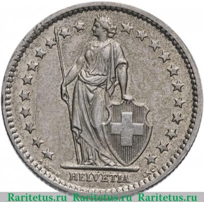 2 франка (francs) 1974 года   Швейцария