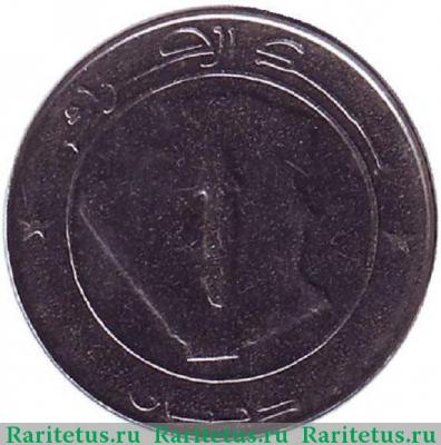 Реверс монеты 1 динар (dinar) 2010 года   Алжир
