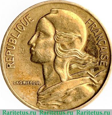5 сантимов (centimes) 1966 года   Франция