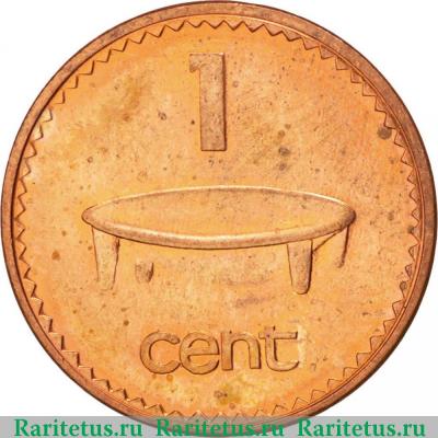 Реверс монеты 1 цент (cent) 2001 года   Фиджи