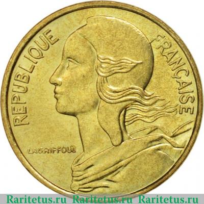 5 сантимов (centimes) 1998 года   Франция