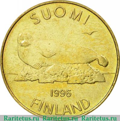 5 марок (markkaa) 1996 года   Финляндия