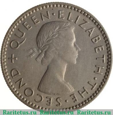 6 пенсов (pence) 1954 года   Новая Зеландия