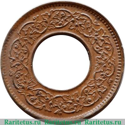 Реверс монеты 1 пайс (pice) 1943 года   Индия (Британская)