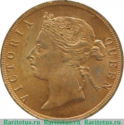 1 цент (cent) 1889 года   Британский Гондурас