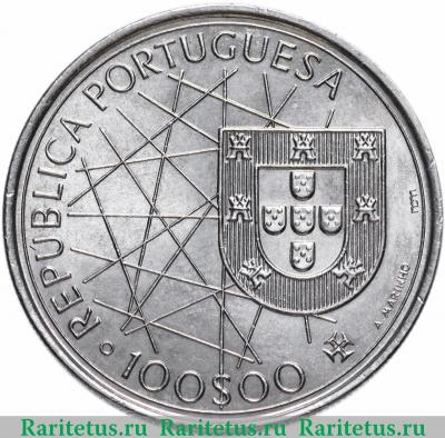 100 эскудо (escudos) 1989 года  Азорские острова Португалия
