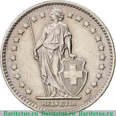 1 франк (franc) 1974 года   Швейцария