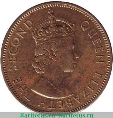 1 пенни (penny) 1967 года   Ямайка