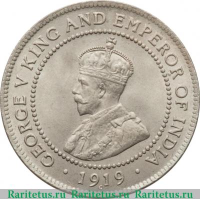 1 пенни (penny) 1919 года   Ямайка