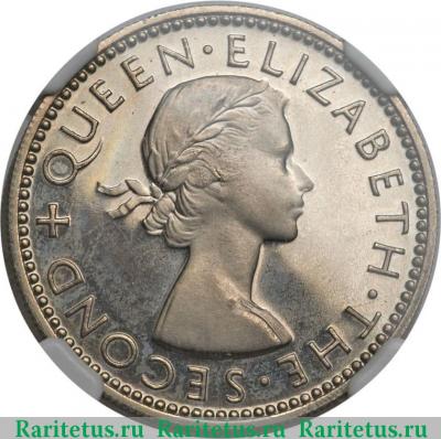 1 шиллинг (shilling) 1955 года   Новая Зеландия