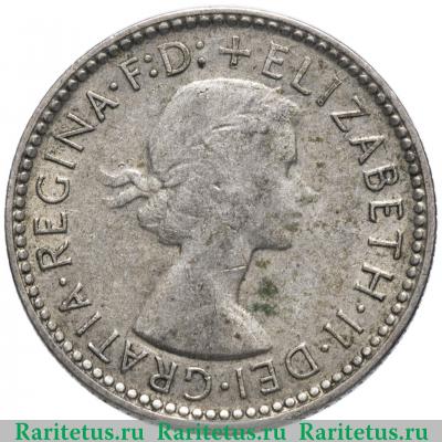 6 пенсов (pence) 1963 года   Австралия