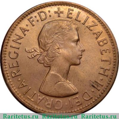 1 пенни (penny) 1964 года  без точки Австралия