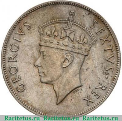 1 шиллинг (shilling) 1949 года KN  Британская Восточная Африка