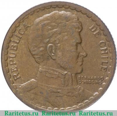 1 песо (peso) 1942 года   Чили