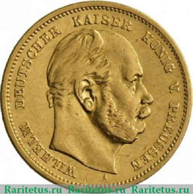 10 марок (mark) 1883 года   Германия (Империя)