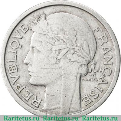 1 франк (franc) 1947 года B  Франция
