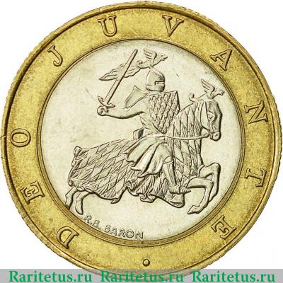 10 франков (francs) 1989 года  регулярный чекан Монако