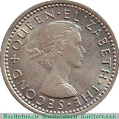 3 пенса (pence) 1960 года   Новая Зеландия