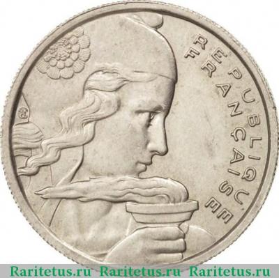 100 франков (francs) 1955 года B  Франция