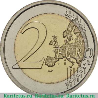 Реверс монеты 2 евро (euro) 2017 года  Пётр и Павел Ватикан