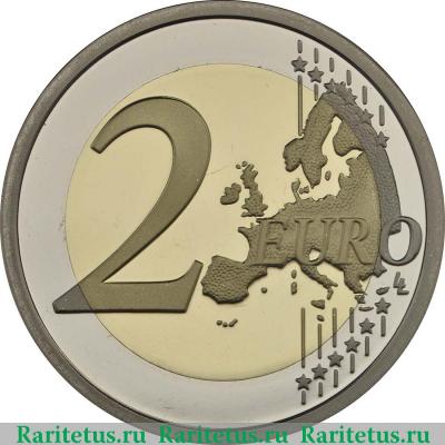 Реверс монеты 2 евро (euro) 2017 года  Фатима Ватикан