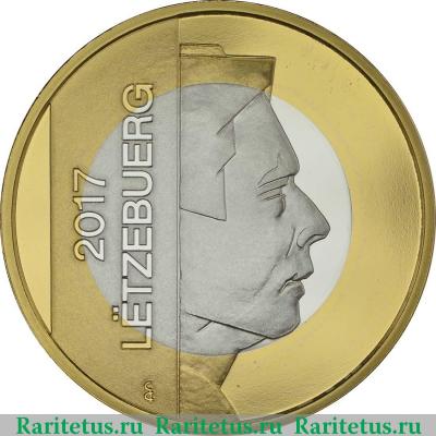 40 евро центов (евроцентов, euro cent) 2017 года   Люксембург proof