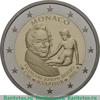 2 евро (euro) 2018 года  Бозио Монако proof