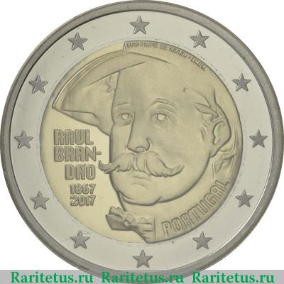 2 евро (euro) 2017 года  Брандао Португалия