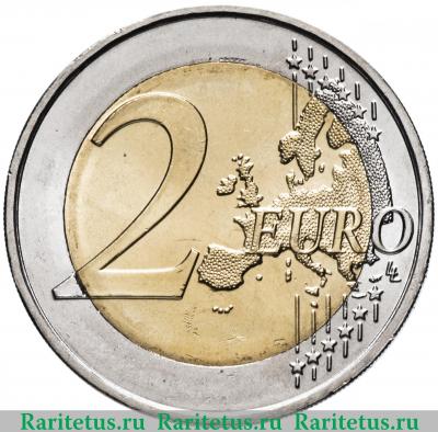 Реверс монеты 2 евро (euro) 2018 года  ботанический сад Португалия
