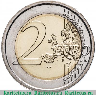 Реверс монеты 2 евро (euro) 2017 года   Сан-Марино