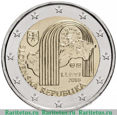 2 евро (euro) 2018 года   Словакия