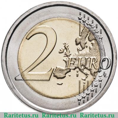 Реверс монеты 2 евро (euro) 2018 года   Словения