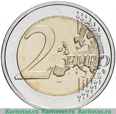 Реверс монеты 2 евро (euro) 2017 года  природа Финляндия