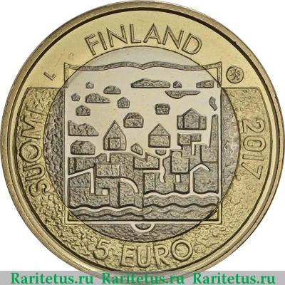 5 евро (euro) 2017 года  Рюти Финляндия