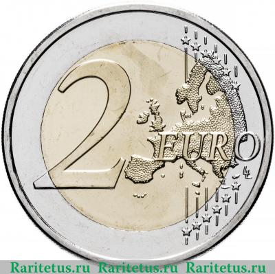 Реверс монеты 2 евро (euro) 2018 года  Коли Финляндия