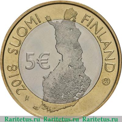 5 евро (euro) 2018 года  Оуланка Финляндия